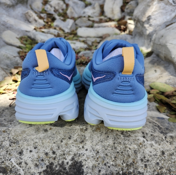 HOKA One One Bondi 8 Blue/ Pink Women's Size 7B - Picture 6 of 10